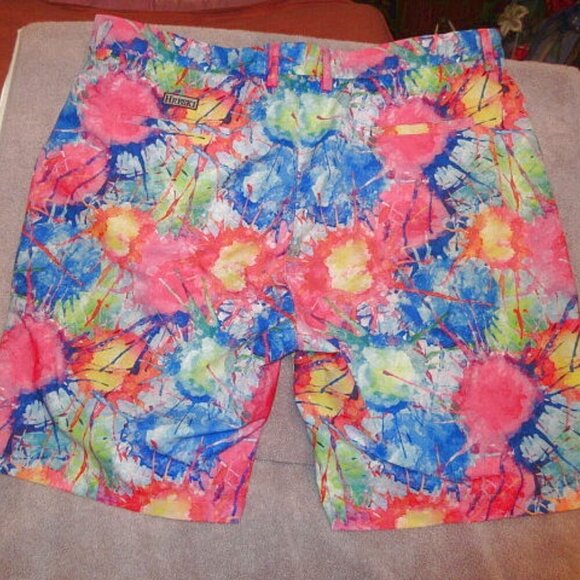 Hreski Men's Golf Shorts Size 40 Flex Waist Stretch Dry-FIT Psychedelic Gorpcore - Picture 6 of 9